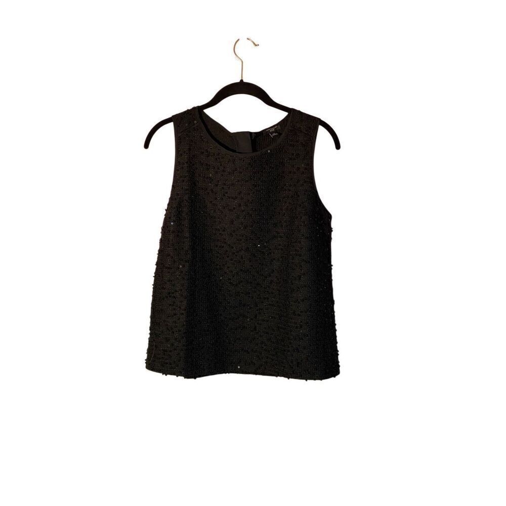 Ann Taylor women’s sequined knit shell tank top size SP 
